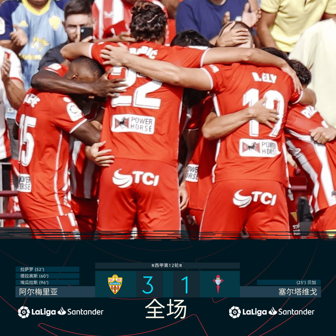 包含阿尔梅里亚客场一球惜败，仍未摆脱降级困境的词条